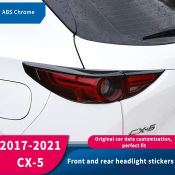 ABS Plastikust esistange Alumine Iluvõre Kleebis udutule Kate Sisekujundus jaoks Mazda CX5 Tarvikud 2017 2018 2019 2020 2021