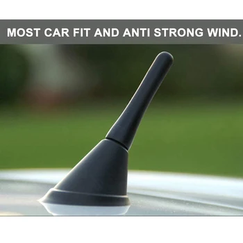 Universaalne Auto Antenn, 6,5 cm (2.5 Tolli) Väike Lühike Auto Õhust, Mini Auto Raadio Tarvikud, AM/FM Sisendi M5 M6, Must