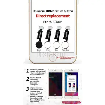 20PCS Universaalne Home Nuppu Flex, iPhone 7 Pluss 8 Plus Koju Funktsiooni Lahendus 3. Põlvkonna free DHL