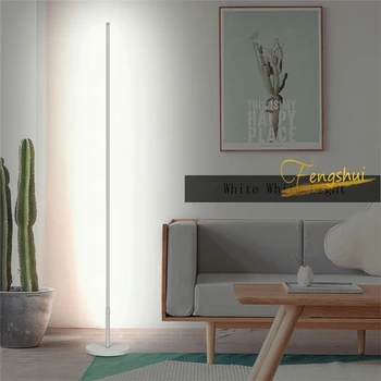 Kaasaegne Minimalism LED Põranda Lamp Loominguline Kaugjuhtimispult Dimm sisevalgustus Magamistoas voodi kõrval Seisab Lambid elutuba