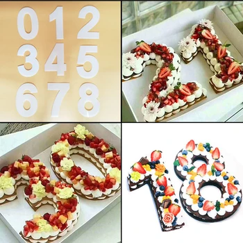 LEMMIKLOOMA 0-9 Numbrid Kook Hallituse Komplekti Kook Dekoreerimiseks Vahendid Confeitaria Sünnipäeva Kook Disain Bakeware Saia Vahendid