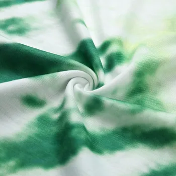 Naiste Tie-dye Maha Õla Elegantne T-Särk Tie Dye Printimiseks Vabaaja Lühikesed Varrukad Aktiivne Stiilis Topid Retro Vintage Šikk Särk #t3g