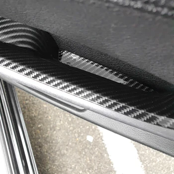 Auto Salongi Ukse Käepide süsinikkiust jaoks-BMW F01 F02 7-Seeria Esi-Taga Vasak Parem Sisemine Paneel Tõmba Sisekujundus Kate Baar