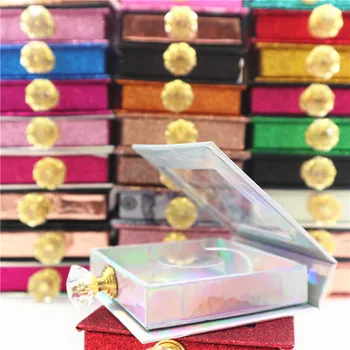 UUS 25mm Vale Ripsmed Pakendi Karp wholesales Crystal hakkama Sokke Kastid Kohandatud Oma Logo Võlts 3d Naaritsa Ripsmed Glitter Juhul