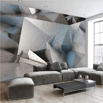 Euroopa Retro 3D Stereoscopic Geomeetriline Tööstus Tuule elutuba Taust Seinamaaling 3D Tapeet Seina Paberid Home Decor