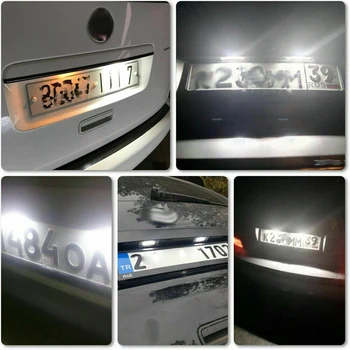 2tk Auto Litsentsi Number Plate Light Caddy Golf, Jetta Passat 2000-2011 261695540282