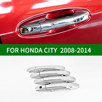 Honda CITY 2008-chrome silver auto ukselingi Kate Bezel Sisekujundus 2009 2010 2011 2012 2013