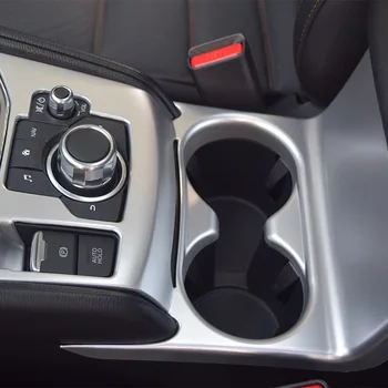 Sobib Mazda cx-5 2018 vee tassi dekoratiivse raami plaaster keskse kontrolli käik paneel peep varba kingad jaoks CX5 muutmine