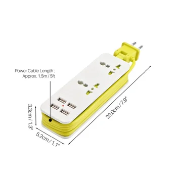 Laiendamine Pistikupesa, Kaasaskantav Aku Pordid USB Reisi Leibkonna Võimsusega Riba Pistikupesa Võimsus Pistikupesad Smart Charg