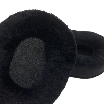 KQTFT 1 Pair of Velvet route leather Replacement EarPads for a4tech hs-800 Headset Earmuff Cover Cushion Cups