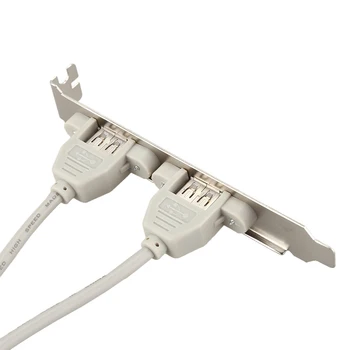 Laienemine 2 Ports Hub-USB 2.0 to 9 Pin Header Emaplaadi Panel Bracket