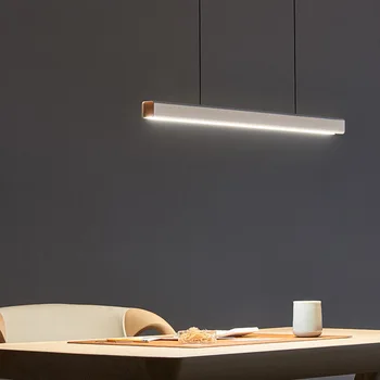 Kaasaegne LED-söögituba lühter valgustus Põhjamaade restoran pikkade rippuvate tuled büroo inventar Baar valgustus uuringu lambid