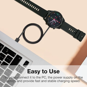 USB Laadija Kaabel XiaoMi Vaadata Värv Sport Watch Asendamine Juhe Tasuta Adapter Aku Smart Watch laadimiskaabel Alus