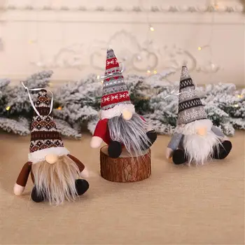 Jõulud Metsa Nukk Jõulupuu Ripats Mini Nukk Istub Rippuvad Ornament Jõulud Kodu Kaunistamiseks Kid Kingitus Mänguasi