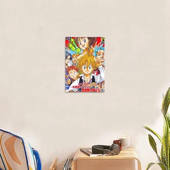 Pildid Seina Pildi Lõuendile Maali Kodu Kaunistamiseks Jaapani Anime Art Plakat Koomiline Seitse Deadly Pattude eest Plakatid Modular Raamistikku