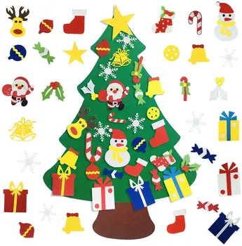Tundsin, Jõulupuu, 3FT DIY Xmas Tree 30 Tk Kaunistused,Seina Riputamise Teenetemärgi Lapsed,Väikelapsed