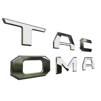 3D Tõstatatud Tagaluugi Sisestage Tähed Embleemi Toyota Tacoma 2016-2019 Embleemi Lisab (Kroom)