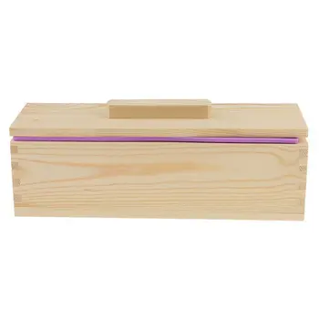 DIY Käsitsi valmistatud Seep Silikoon Hallitus - ristkülikukujuline seep hallituse puidust kast ja puidust kaas - 900 ml
