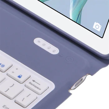 Hongmeng Äri TPÜ Pehme Koorega integreeritud Bluetooth klaviatuur kaitsja sobib Huawei Mediapad M6 10.8-tolline Tablett