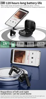 M11 TWS Traadita Kõrvaklapid, Bluetooth Kõrvaklapid Õhu Earbuds Spordi-Vabad Peakomplekt, Millel Aku Kast Xiaomi iPhone, Android