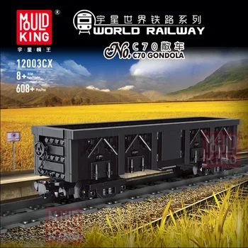 Hallituse Kuningas 12003 progressiivne aur veduri rongi maailma raudtee-seeria elektriline puldiga assembly building block mänguasi