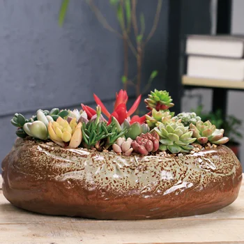 Põhjamaade Cactus Lilled, Pot Seista Porcelaine Office Dekoratiivsed Succulents Taimed Potti Sise-Doniczki Kodumasinate Tarvikud DF50HP