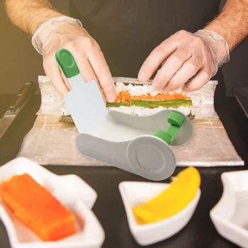 Plastikust Köök Vidinaid DIY Sushi Tegija Rull Taimsed Riisi Palli Liha Jooksva Vahend Täidisega Kapsas Lehed Tegemise Masin