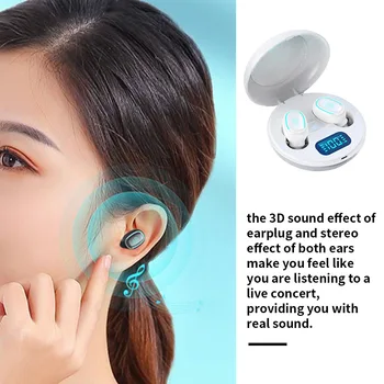 A10 TWS Traadita Kõrvaklapid 5.0 Bluetooth Kõrvaklappide Müra Tühistamises LED Ekraan In-ear Headset 3D Stereo Earbuds
