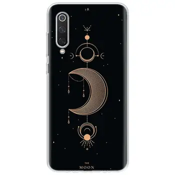 Golden Moon Kass Kunsti Telefoni Puhul Xiaomi Redmi Lisa 10 9 9S 8 8T 7 6 5 6A 7A 8A 9A 9C K20 K30 Pro Lite Kate Coque Kest