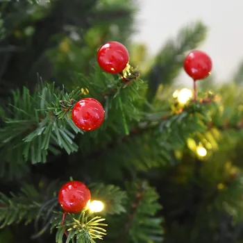 100tk 1.2 CM jõuluehe Puu-Simulatsioon Punane Puu Jõulud pärg viinapuu ringi teenetemärgi Foto rekvisiidid Vaht Puu