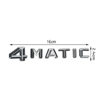 4MATIC Logo Embleem Kleebis Pagasiruumi Tähed Decal Jaoks Mercedes Benz AMG A180 A200 B180 B200 CLK CLA GLE SLK ML350 SL SLC Tarvikud