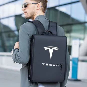 Auto Äri Seljakott Anti-Varguse Sülearvuti Kott Suur Võimsus 15.6 Tolline Sülearvuti Bagpack Jaoks Tesla Model 3 S Y X Logo Reisi Seljakott