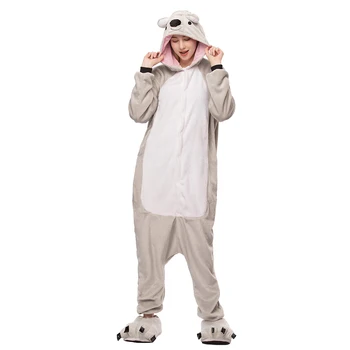 Pidžaama Täiskasvanud Onesie Naiste Pidžaamad Pijama Koala Onesies Täiskasvanutele Talvel Sleepwear Onepiece Öö Sobib 2019