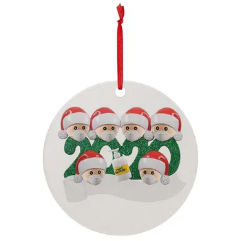 1TK Puidu-Art Isikliku Säilinud Pere Ornament 2020. Aasta Jõulud Puhkuse Decor Jõulud puu ripats Home Decor