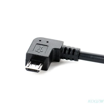 Vasak Nurk 90 Kraadi Micro-USB-Mees Mees Kaabel Converter OTG Adapteri Juhe 25cm Kaabel