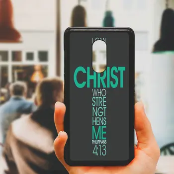 Piibli salm Filiplastele Jesu Christ mobiili Puhul Raske PC Kate Xiaomi Redmi 3X Mi 6 5 5S Plus Märkus 4X 2 3 3S 4 Pro-Prime