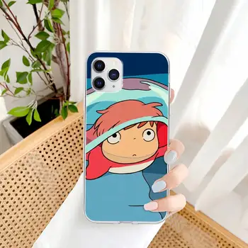 Hayao Miyazaki Anime Ponyo Läbipaistev Mobiiltelefoni Puhul Samsung Galaxy A51 A71 S20 S10e S7 S8 S9 S10 Plus, Clear Cover