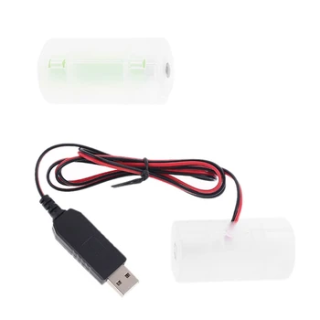 D Battery Eliminator USB toitekaabel Võib Asendada 1 4tk D LR20 Patarei Gaasi Pliit Taskulambi ja rohkem