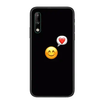 Naljakas cartoon maastiku armas väljend pakett Selge Telefoni Puhul Huawei Y 5 6 7 8 9 A P S Pro 2020 2019 Must Etui Coque
