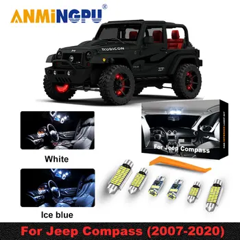 ANMINGPU T10 Salongi LED-Jeep Compass(2007-2020)Canbus Sõiduki Pirn Sise-Dome Kaardi Lugemine Kerge vigadeta Auto Lamp Komplekt