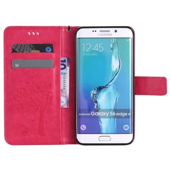 Flip Naha Puhul Kate Samsung Galaxy S6 Edge Pluss S6edgePlus G928 G928F Telefon, Rahakott Coque G928C SM-G928 SM-G928F SM-G928C