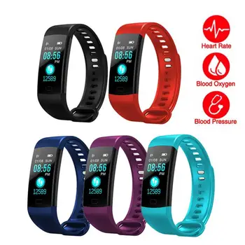 Bluetooth-Sport Nutikas Käevõru Valguse Sensori Ekraani Südame Löögisageduse, Vererõhu Monitor Käepaela Fitness Jälgida Smartwatch