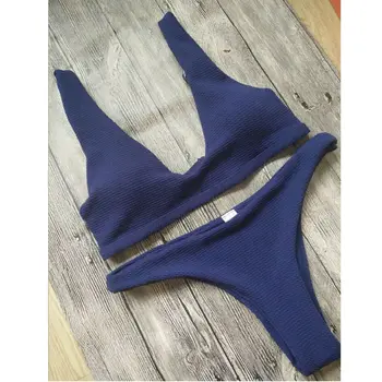 Hirigin Kuum 2019 Uued Seksikad Naised, Daamid Bikiinid Komplekti Supelrõivad Sidemega Monokini Push Up Polsterdatud Tahke Ujumistrikoo Supelda Beachwear