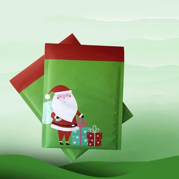 Jõulud Jõuluvana Trükitud Põrutuskindel Express Pakendi Kott Paksenenud Mull Jõupaber Saatjate Ümbrikud Posti Kott