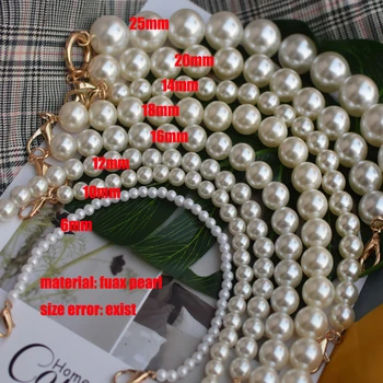 UUE brändi Pearl rihma kotid käekott tarvikud rahakott vöö käepidemed armas pärlitega kett tassima naiste osad hõbe/kuld /must pannal