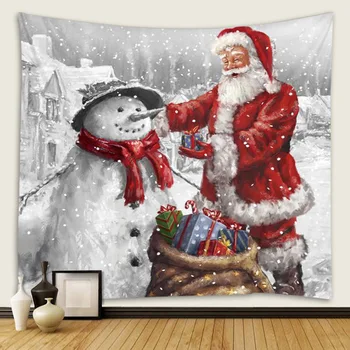 Jõulud Tepestry Santa Claus Muster Kaasaegse Kodu Dorm Decor Seina Riputamise Vaip Teenetemärgi