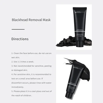 Süsi Musta Näomaski Blackhead Eemaldaja Sügav Puhastamine Mustuse Endasse Liigse Õli Mask