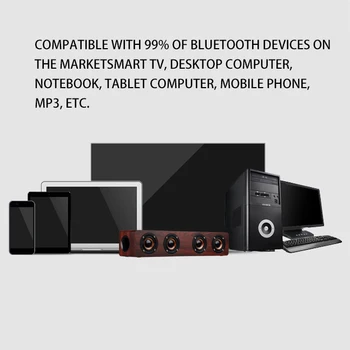 Traadita Bluetooth-Kõlarid Kodu Puidust W8 Sülearvuti Sound Blaster TV Desktop-Audio