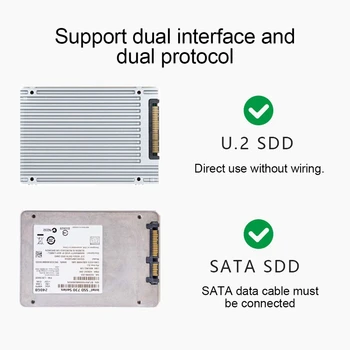 PCIE 3.0 X4/X8/X16, et U. 2 SFF-8639 Adapter U. 2 PCI-E Ärkaja Kaardi U. 2 SSD SATA PCI Express Kaart 2.5 Tolli SATA HDD