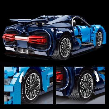 Looja Ekspert Ideid High-tech Seeria Linn MAASTUR RSR Bugattied Valem Racing Auto 488 GTE Kes Modulaarne Tellised, ehitusplokid Mudel